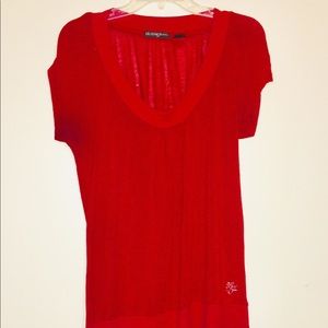 Guess striped top bold red